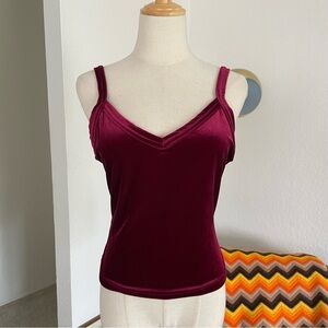 Vintage 1990s E.Y.E Whimsigoth Withcy Vampy Velvet Tank Top